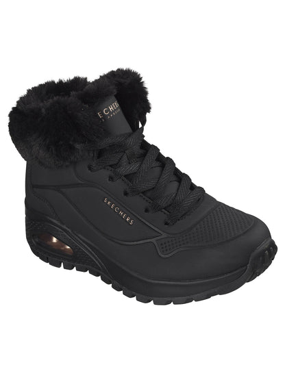 Skechers uno rugged boot da donna nero