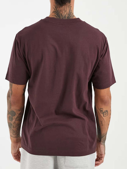 New balance t-shirt da uomo bordeaux