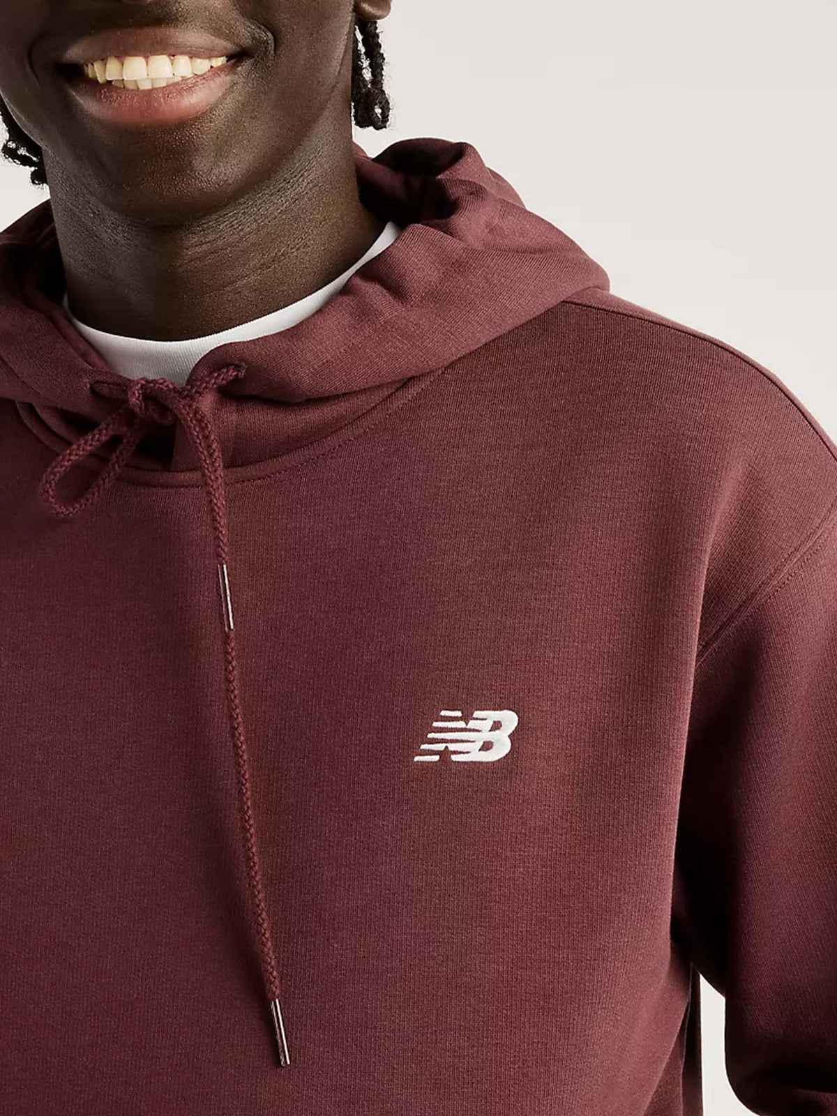 New balance felpa fl da uomo bordeaux