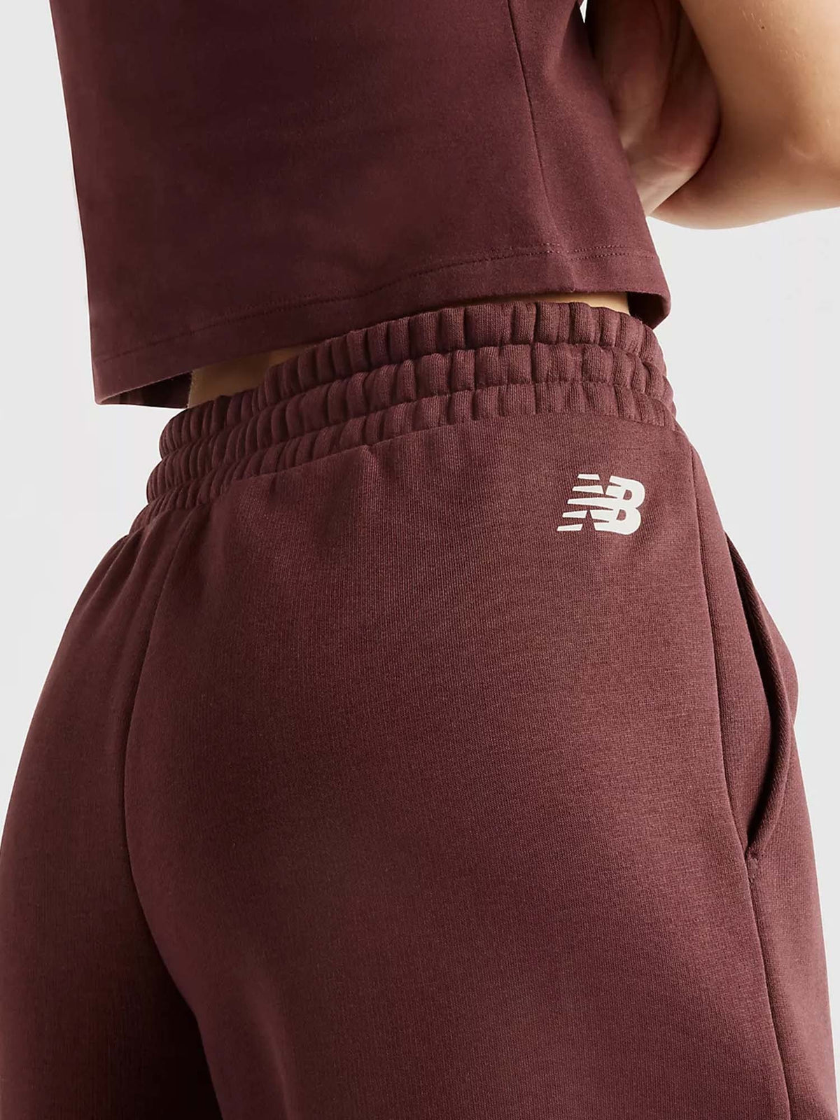 New balance panta fl pantalone da donna bordeaux