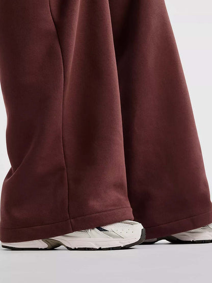 New balance panta fl pantalone da donna bordeaux