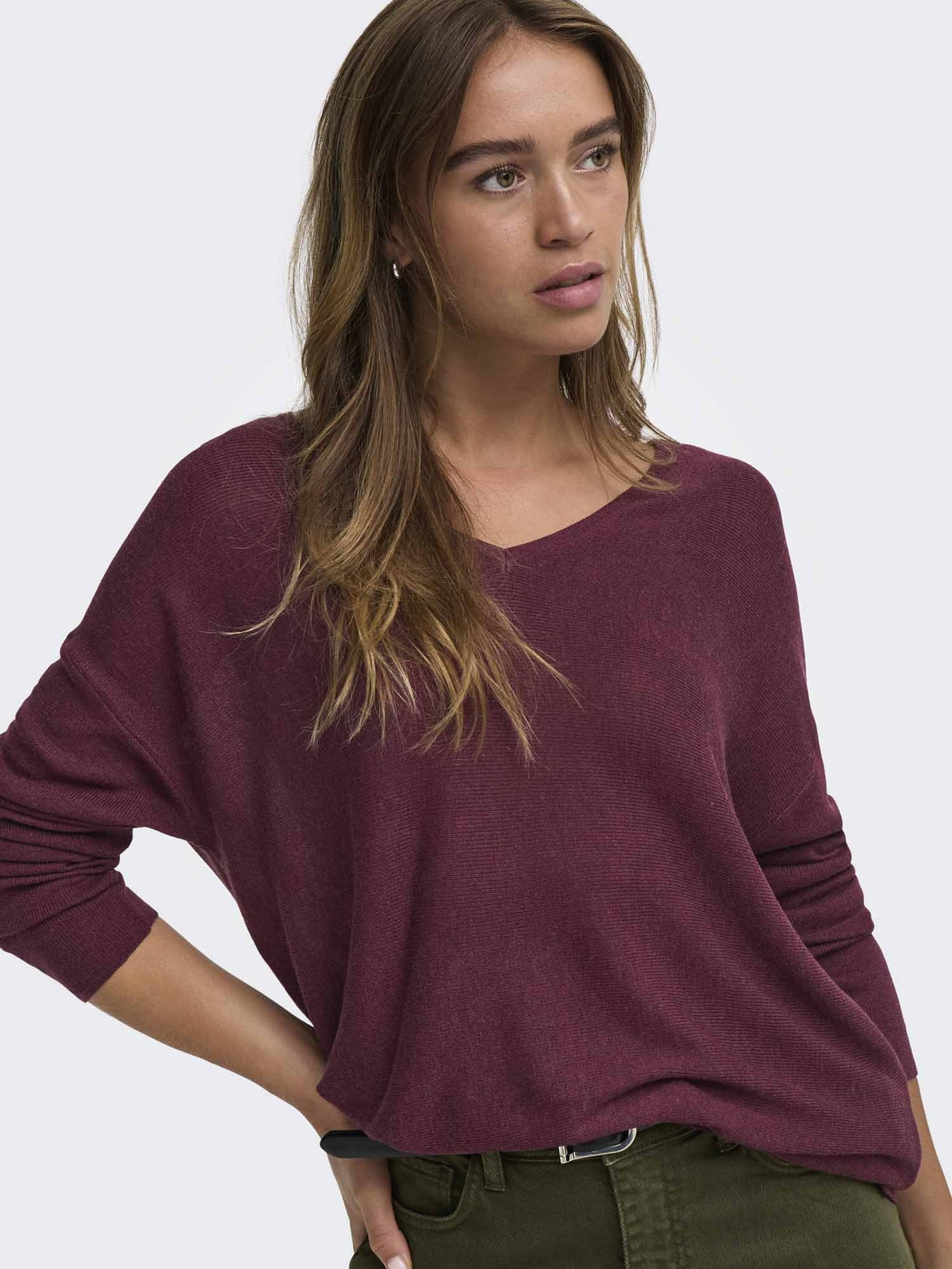 Jdy new behave v maglia da donna vino