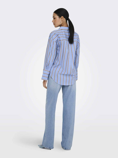 Jdy serena camicia da donna azzurro