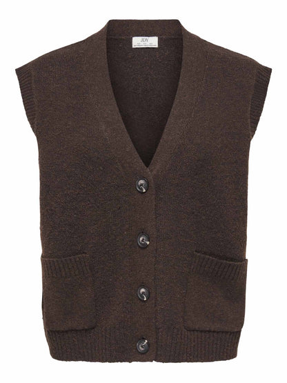 Jdy super life gilet da donna caffe'