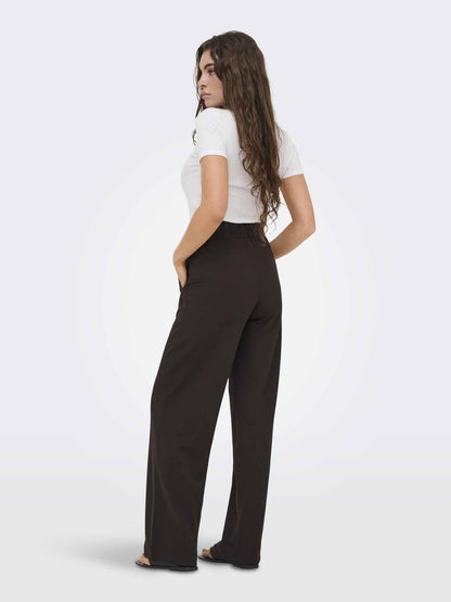 Jdy louisville pantalone da donna cioccolato