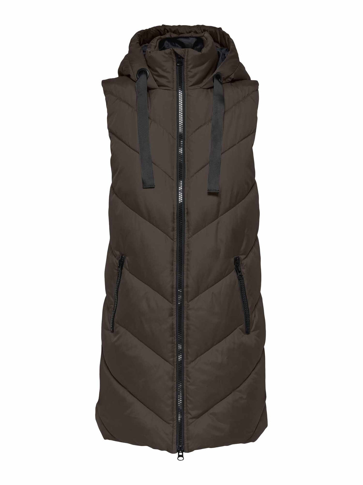 Jdy skylar life gilet da donna cioccolato
