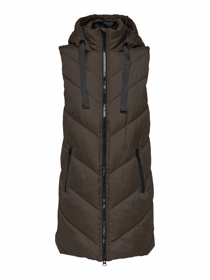 Jdy skylar life gilet da donna cioccolato