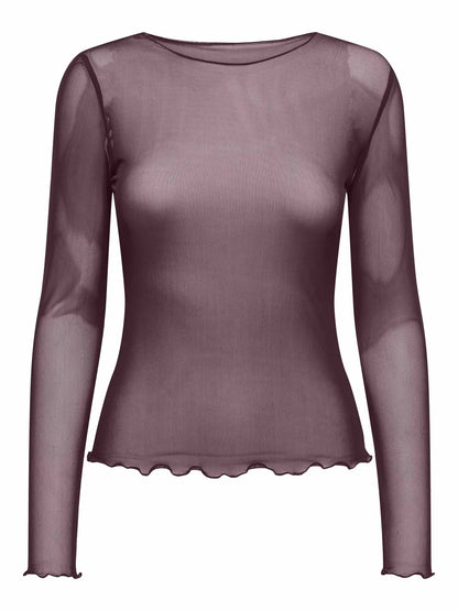 Jdy elsa t-shirt da donna bordeaux