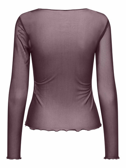 Jdy elsa t-shirt da donna bordeaux