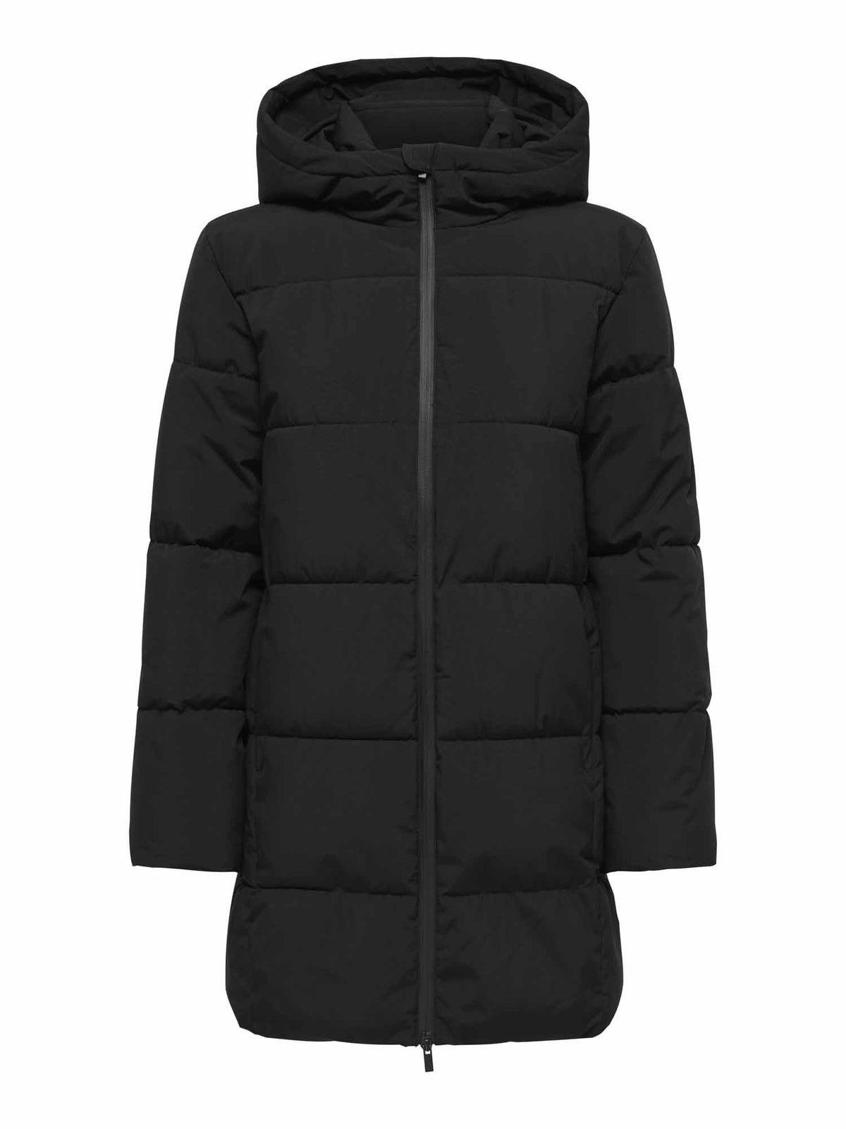 Jdy luna long giaccone da donna nero