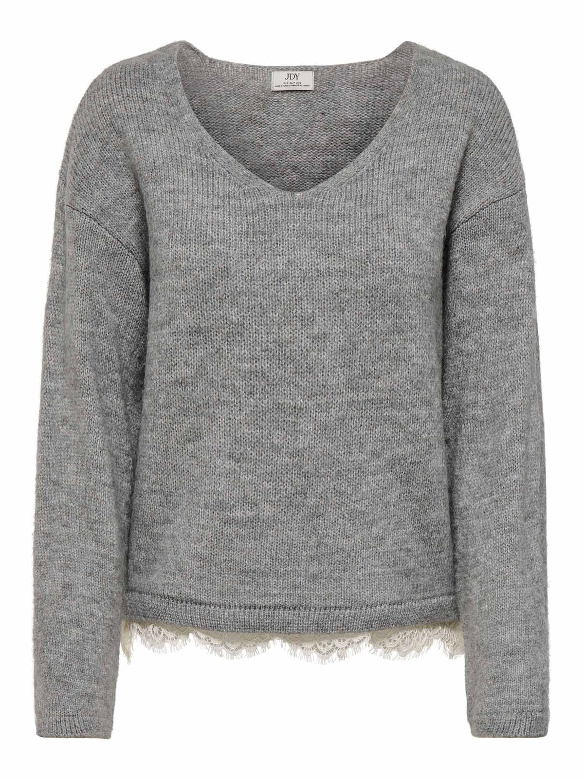 Jdy stephanie maglia da donna grigio chiaro