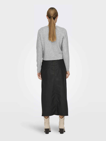 Jdy chloe maglia da donna grigio chiaro