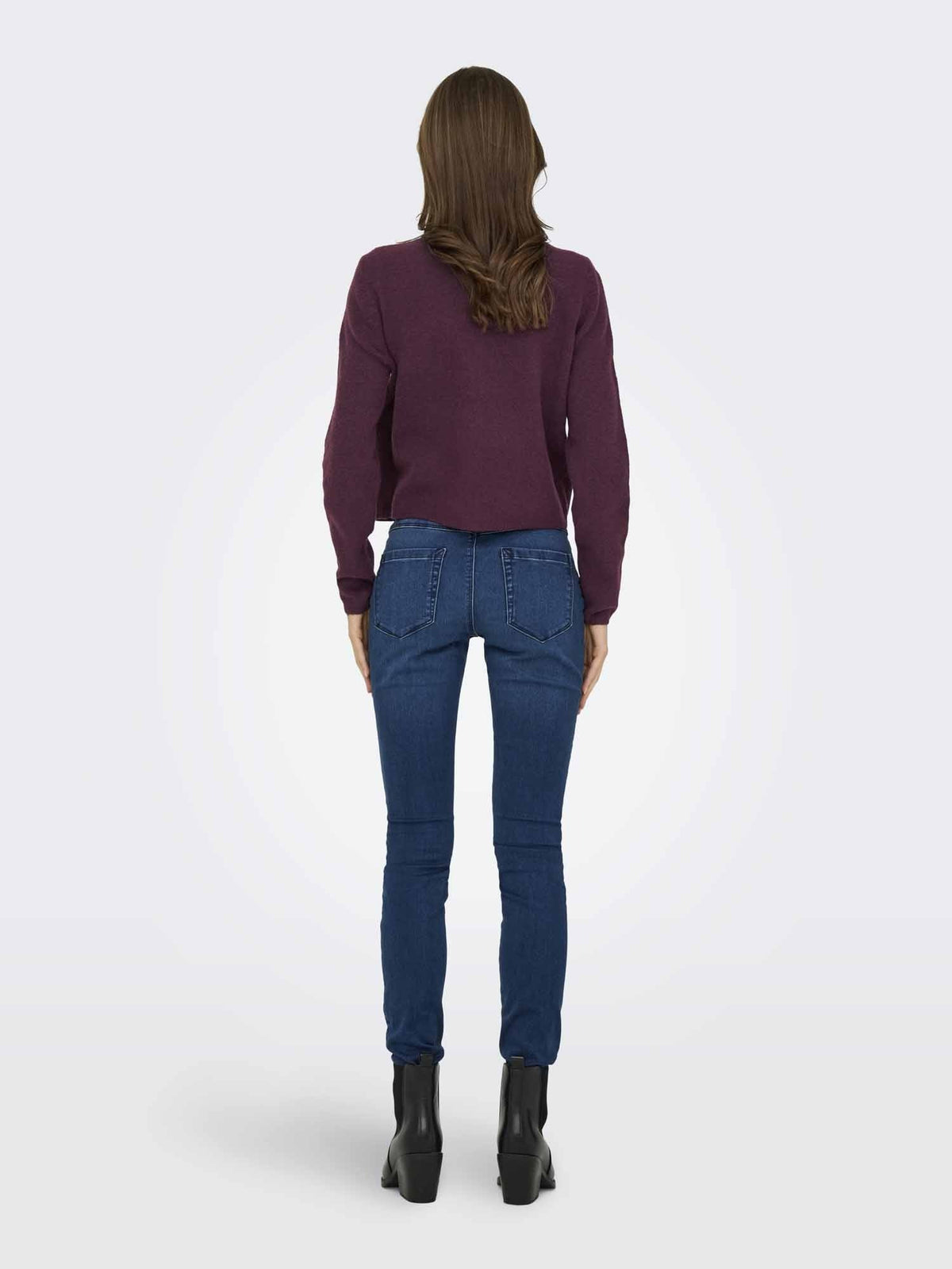 Jdy chloe maglia da donna vino