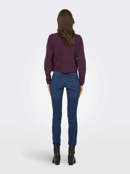 Jdy chloe maglia da donna vino