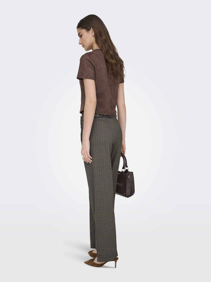 Jdy geggo pantalone da donna marrone