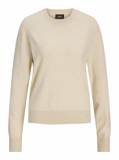 Jjxx elba crew maglia da donna beige