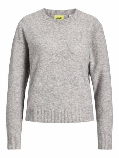 Jjxx elba crew maglia da donna grigio chiaro