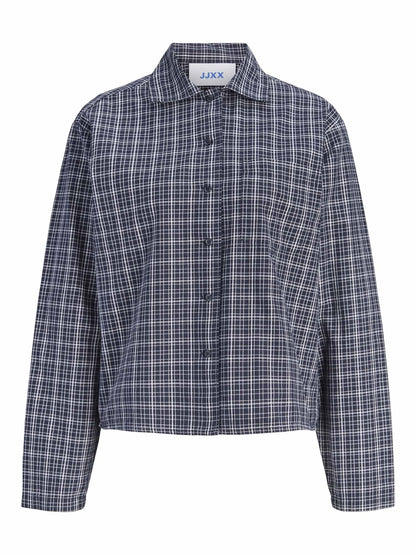 Jjxx asta camicia da donna blu-bianco