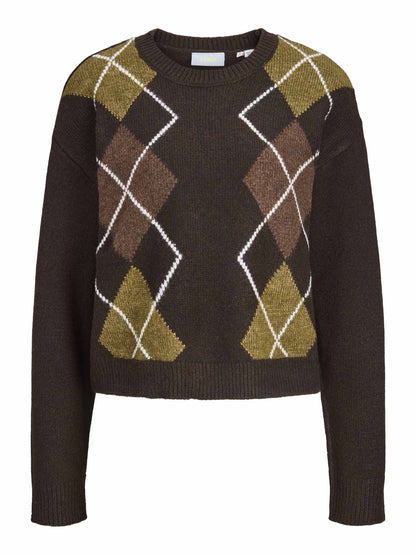 Jjxx harvi maglia da donna marrone