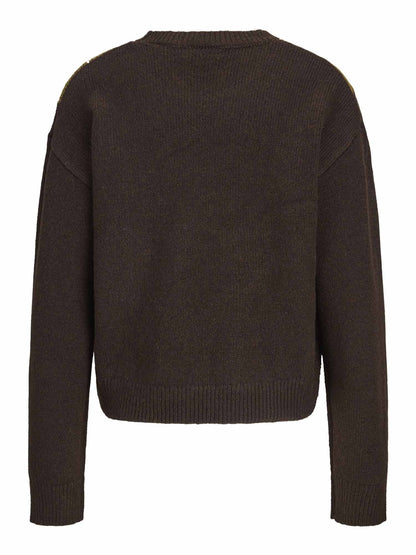 Jjxx harvi maglia da donna marrone