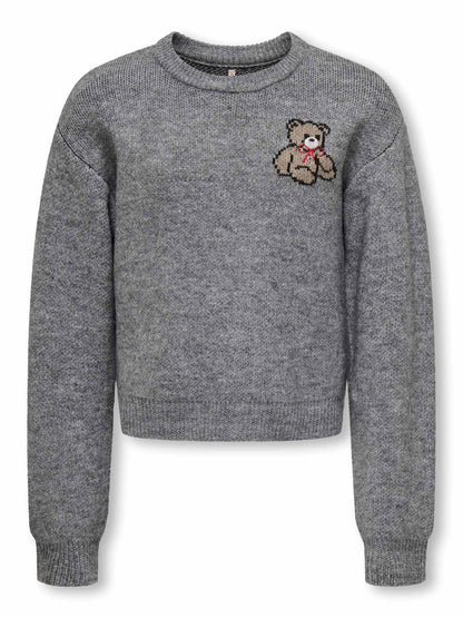 Only teddy maglia da bambino/a grigio