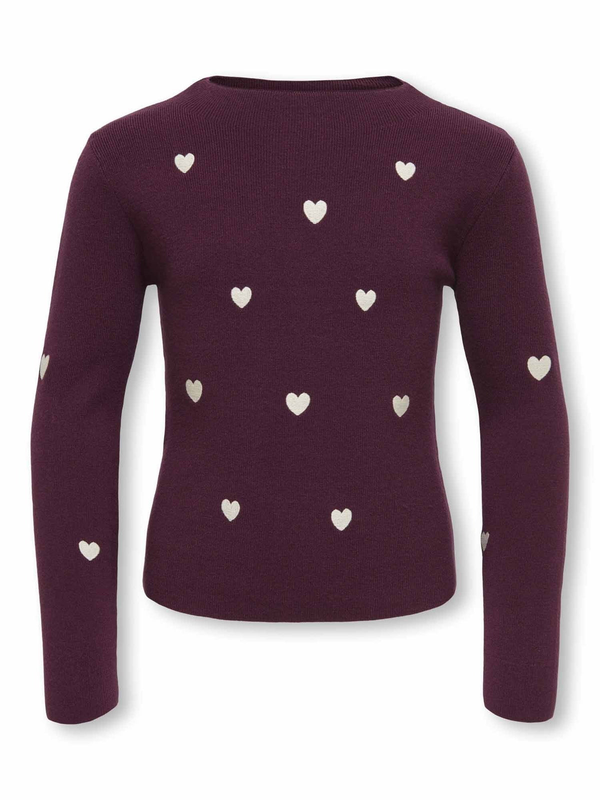 Only jr heart maglia da bambino/a bordeaux