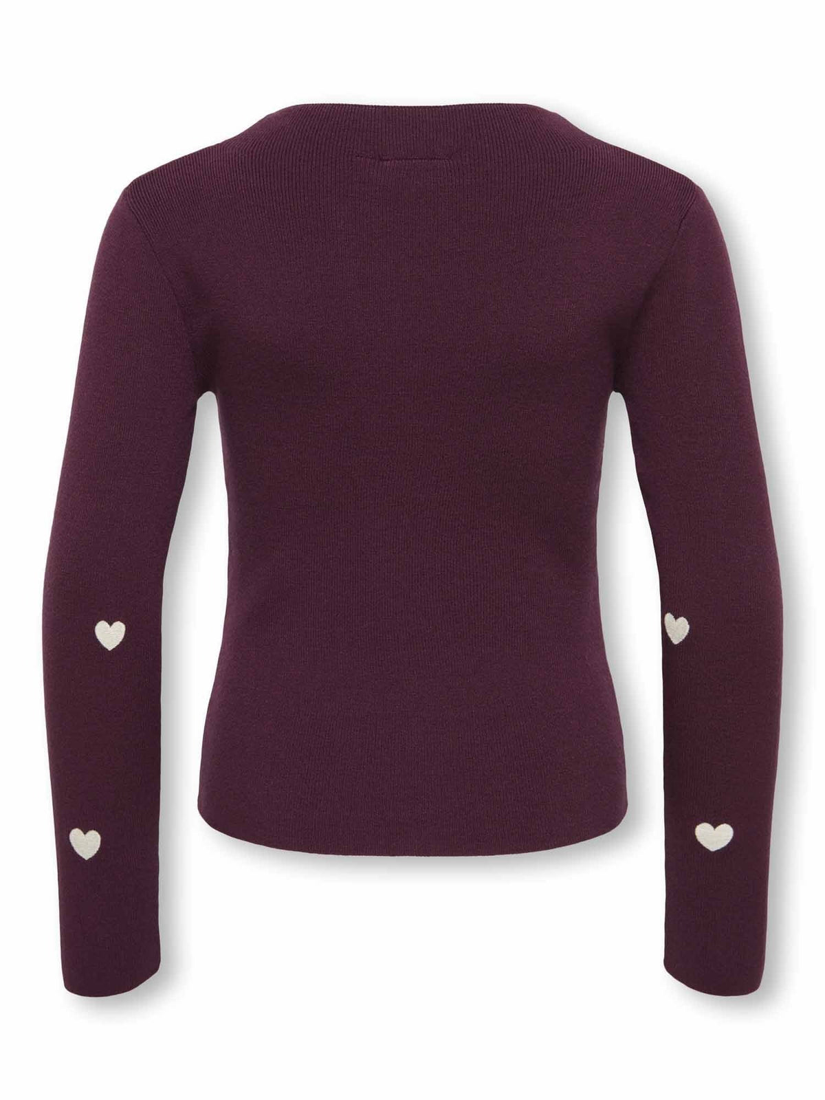 Only jr heart maglia da bambino/a bordeaux