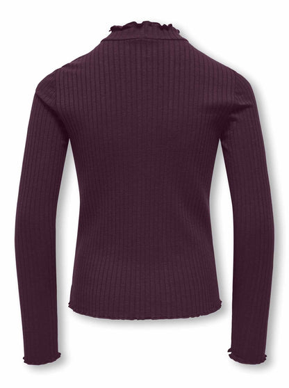Only fransiska t-shirt da bambino/a bordeaux