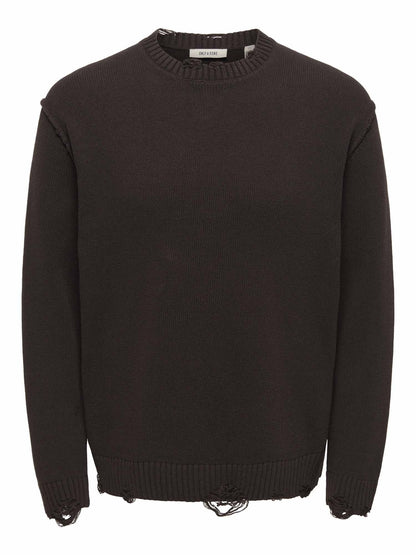 O&s tune rlx maglia da uomo caffe'