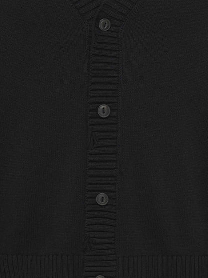 O&s tune cardigan maglia da uomo nero