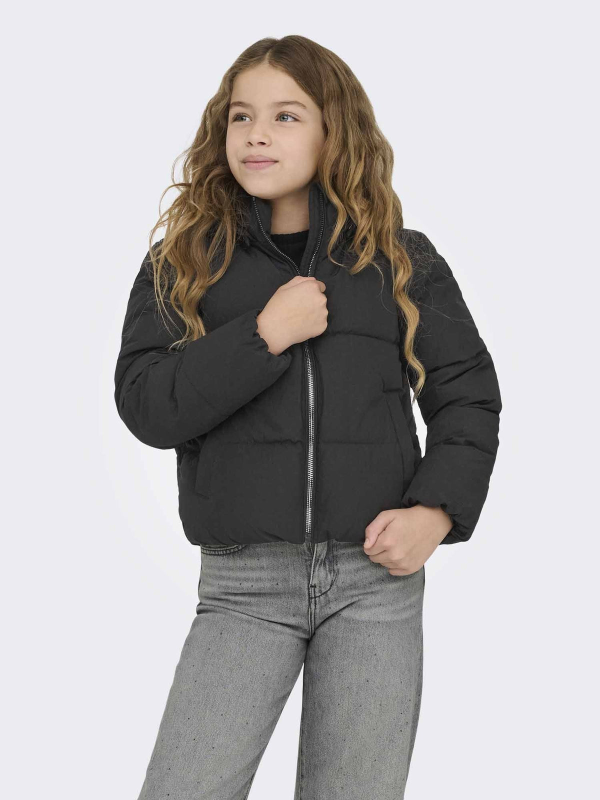 Only jr dolly puffer giubbino da bambino/a nero
