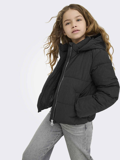 Only jr dolly puffer giubbino da bambino/a nero