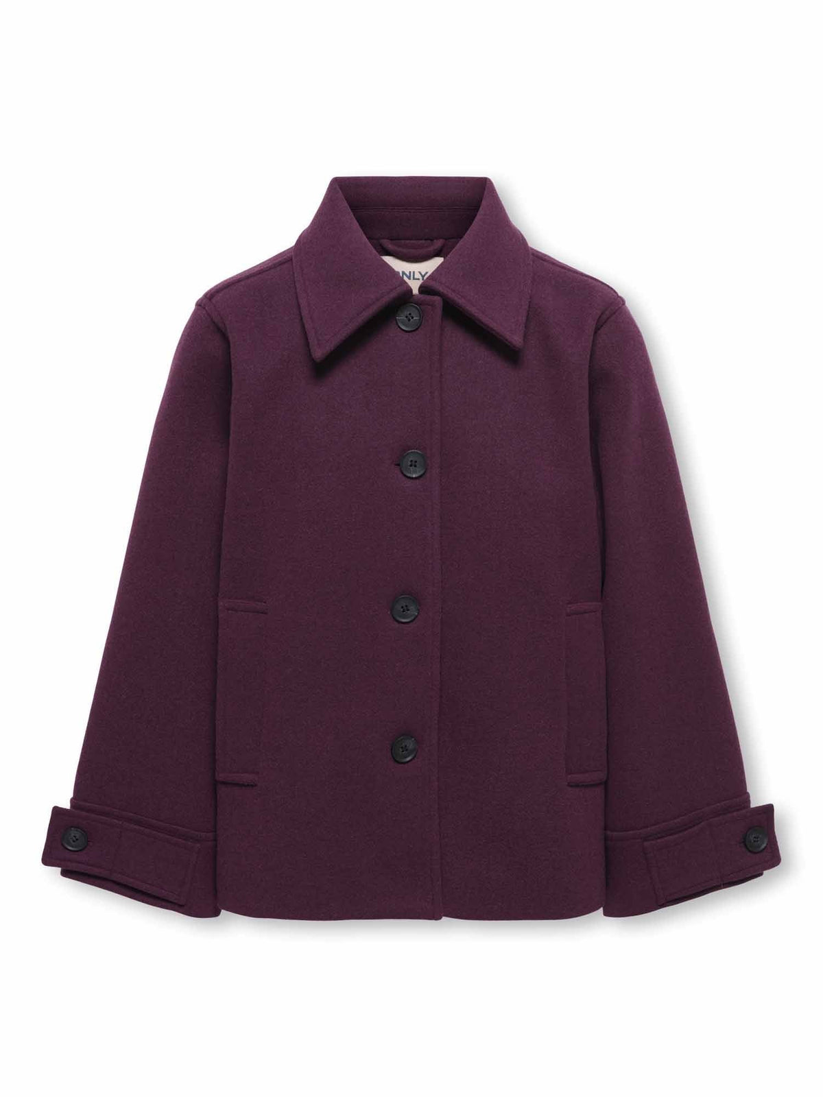 Only jr adina cappotto da bambino/a bordeaux