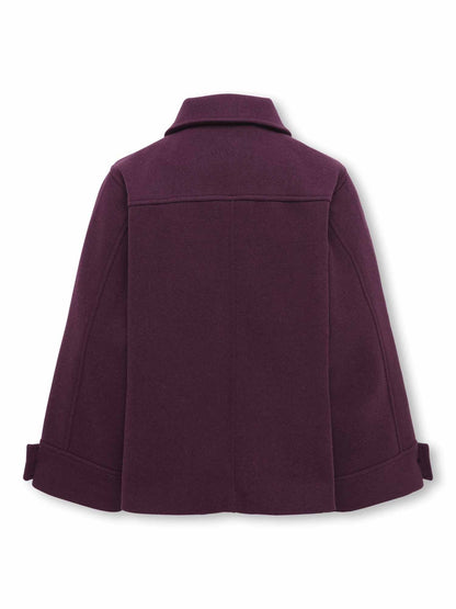 Only jr adina cappotto da bambino/a bordeaux
