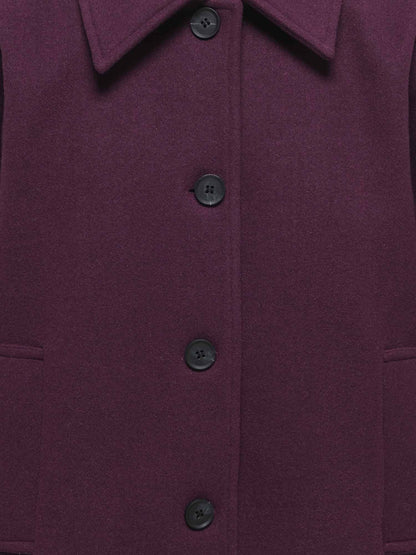 Only jr adina cappotto da bambino/a bordeaux