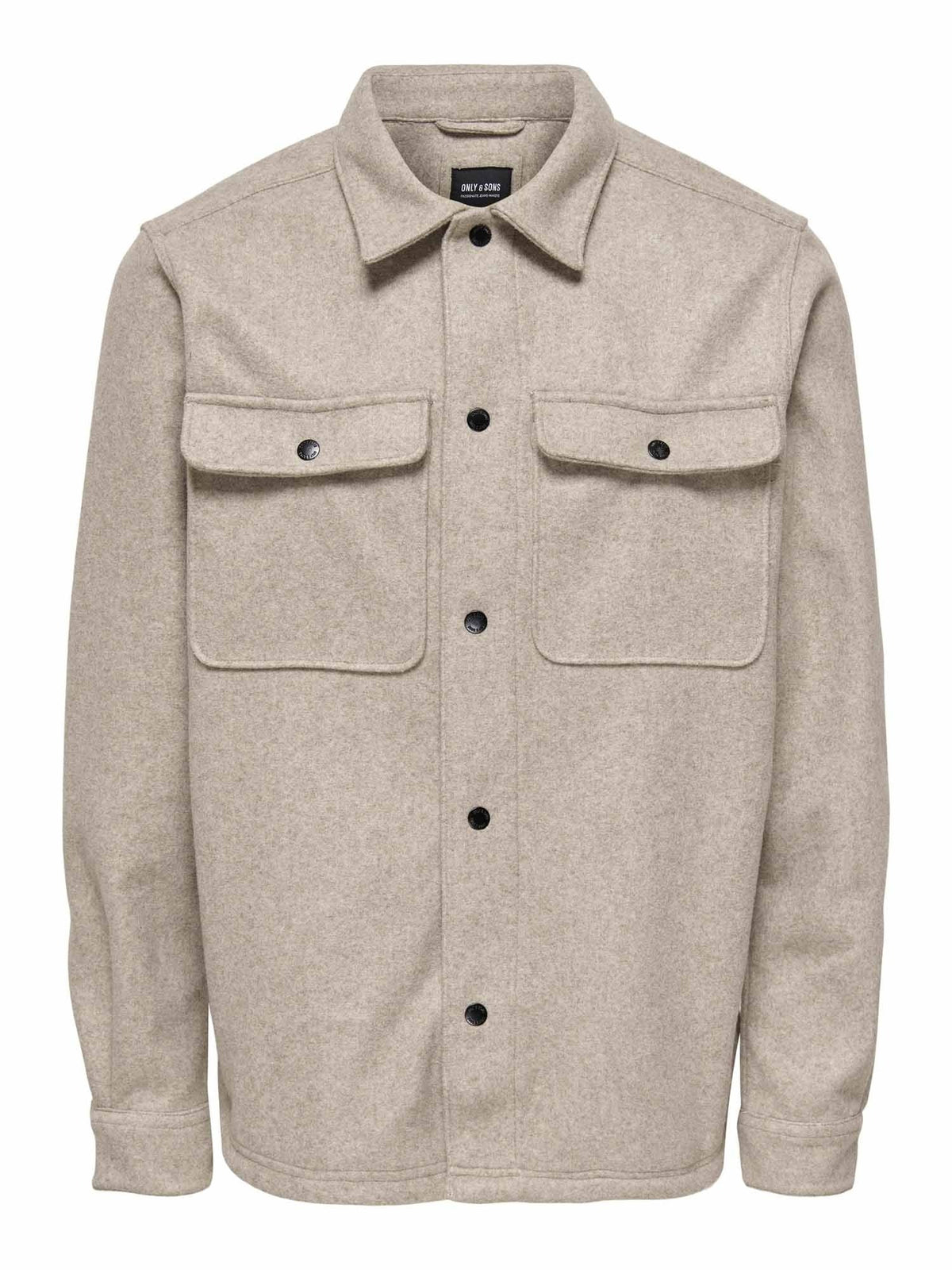 Only&sons ash camicia da uomo beige