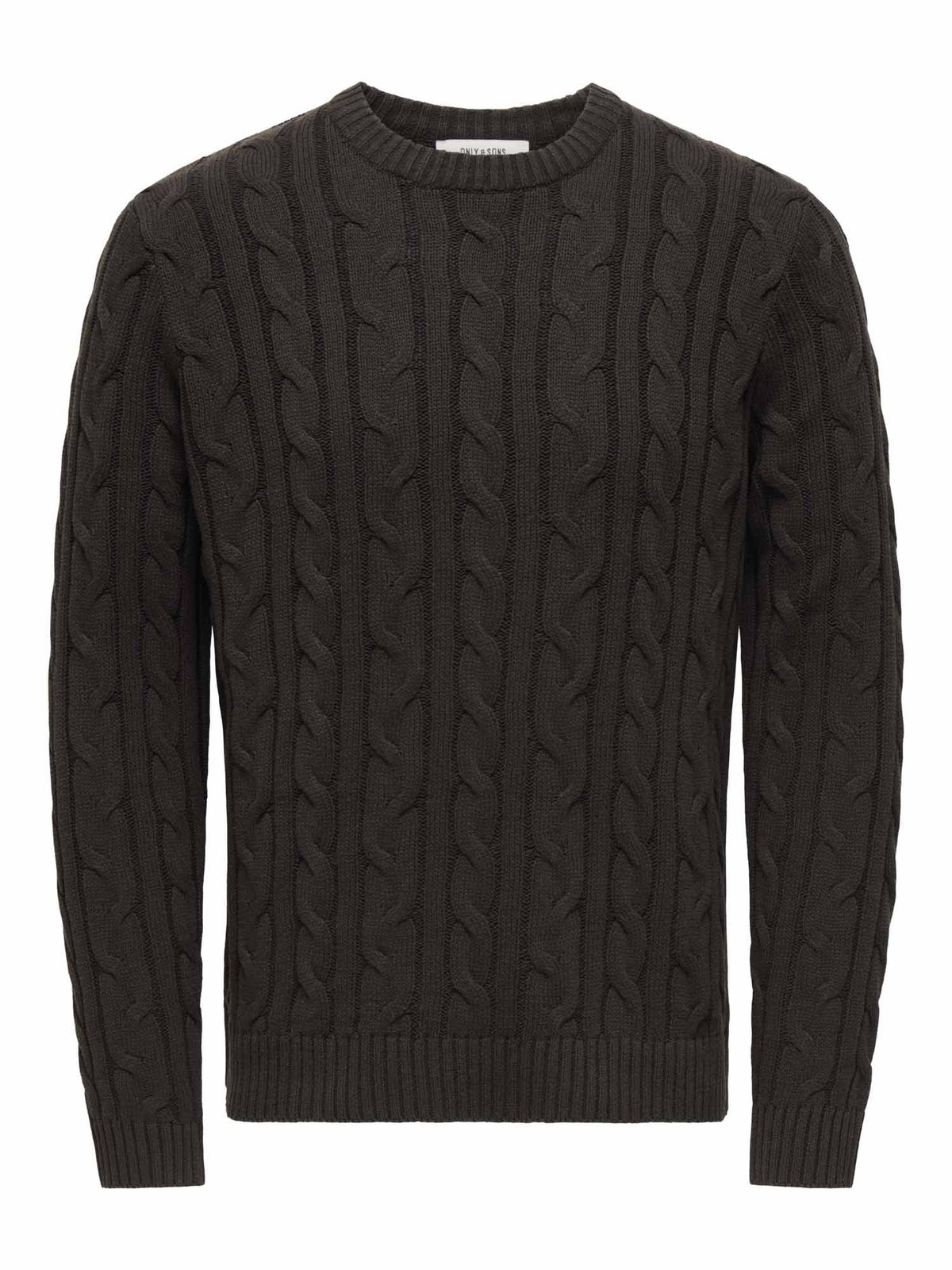 Only&sons kim maglia da uomo caffe'