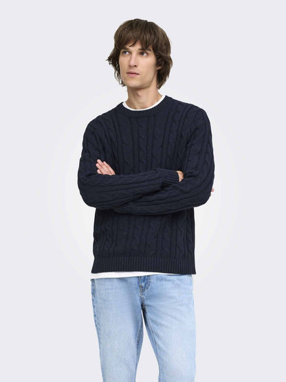 Only&sons kim maglia da uomo blu