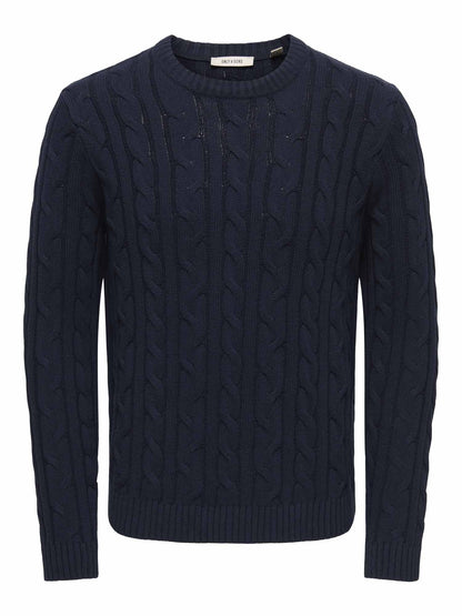 Only&sons kim maglia da uomo blu