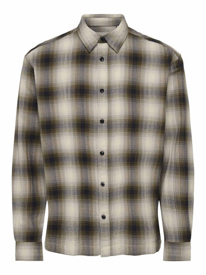 O&s kosta camicia da uomo beige