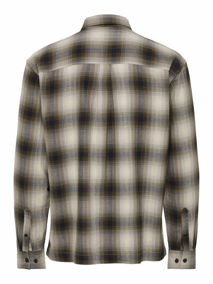 O&s kosta camicia da uomo beige
