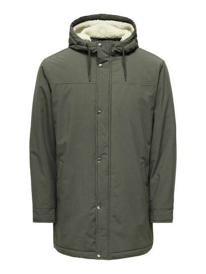 Only&sons alexander giaccone da uomo verde militare