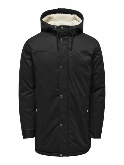 Only&sons alexander giaccone da uomo nero