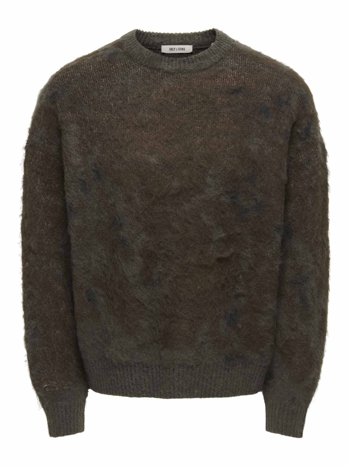Only&sons willis maglia da uomo verde militare