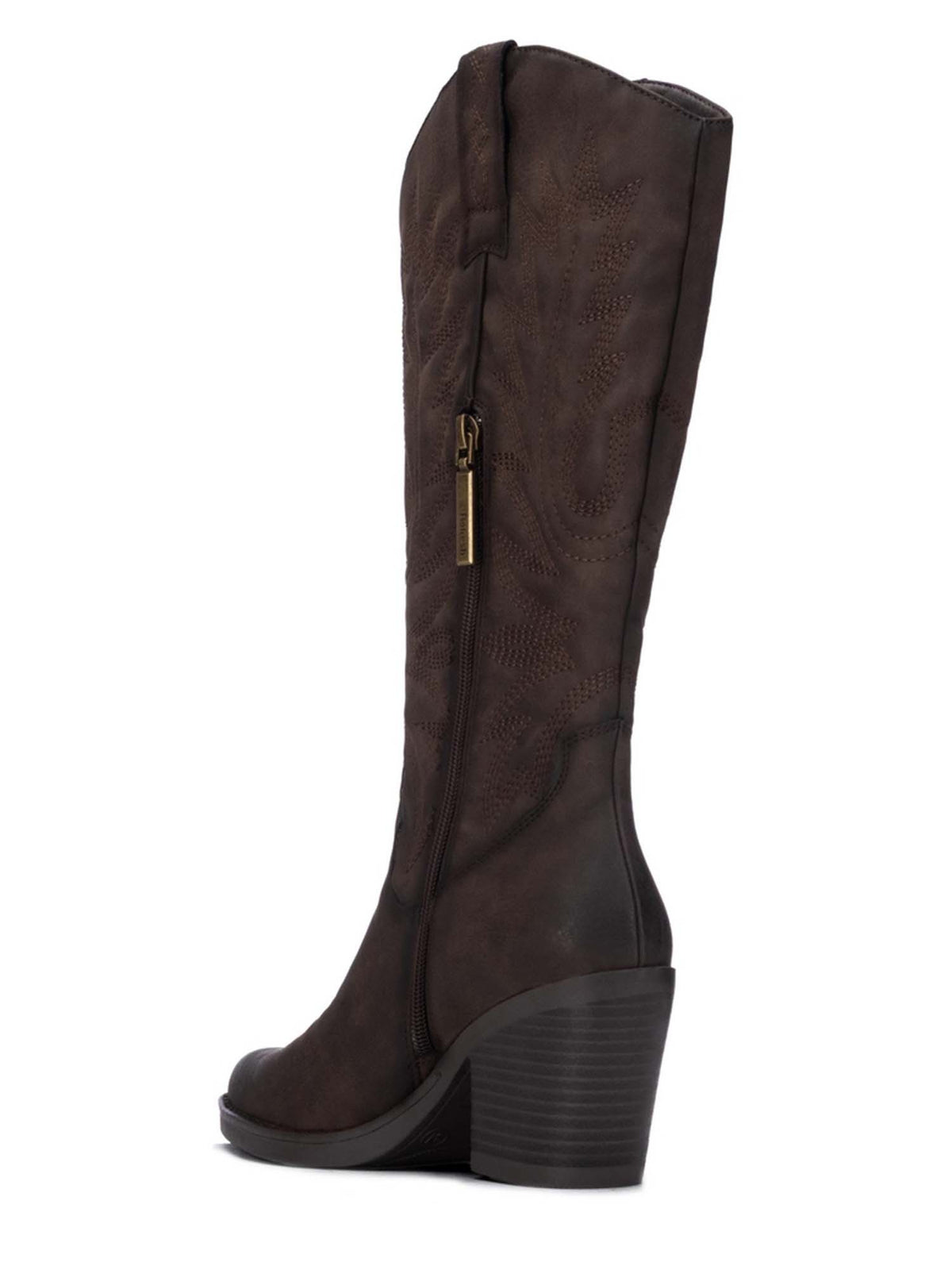 Refresh texano stivale da donna marrone