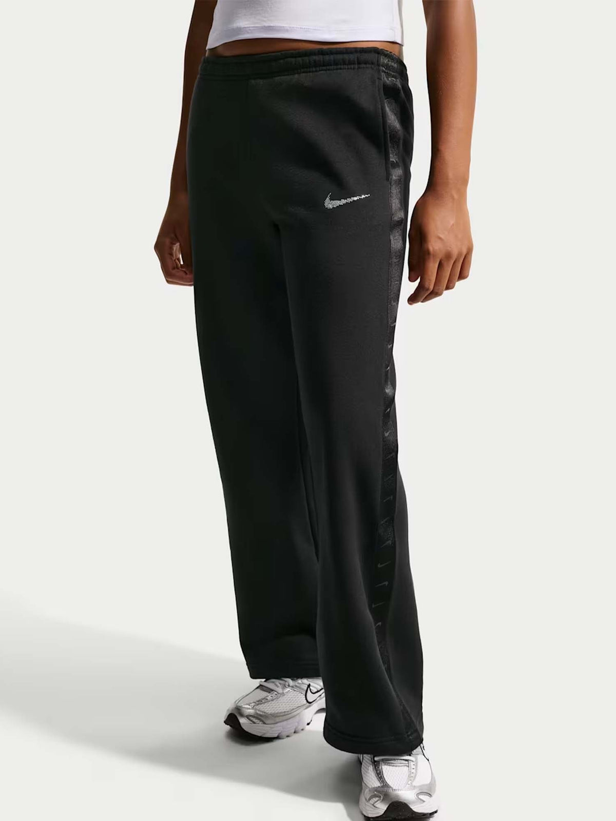 Nike g shine fl pantalone da bambino/a nero