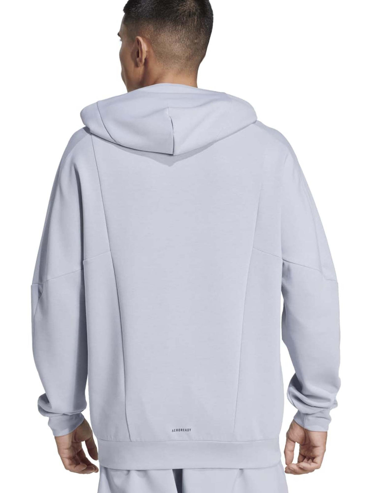 Adidas felpa training da uomo grigio