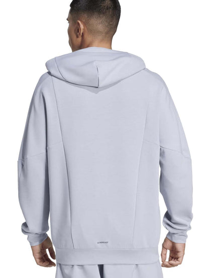 Adidas felpa training da uomo grigio