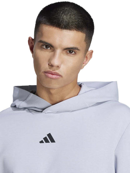 Adidas felpa training da uomo grigio