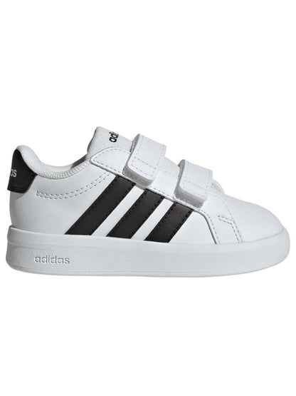 Adidas grand court 3 sneakers td da bambino/a bianco-nero